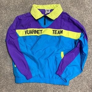 Retro Vuarnet Neon Ski/Windbreaker Jacket, 80s/90s Vintage